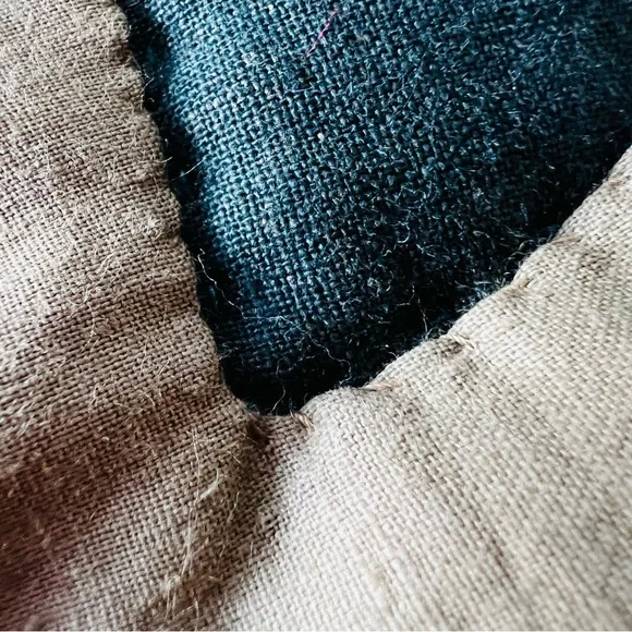 Vintage Rustic Handmade Appliqué Quilt – 52” x 52” - Picture 4 of 10